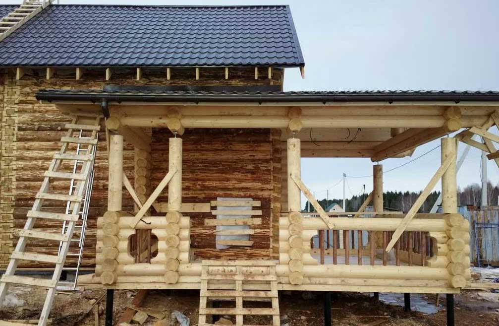 Пристройки из бревна